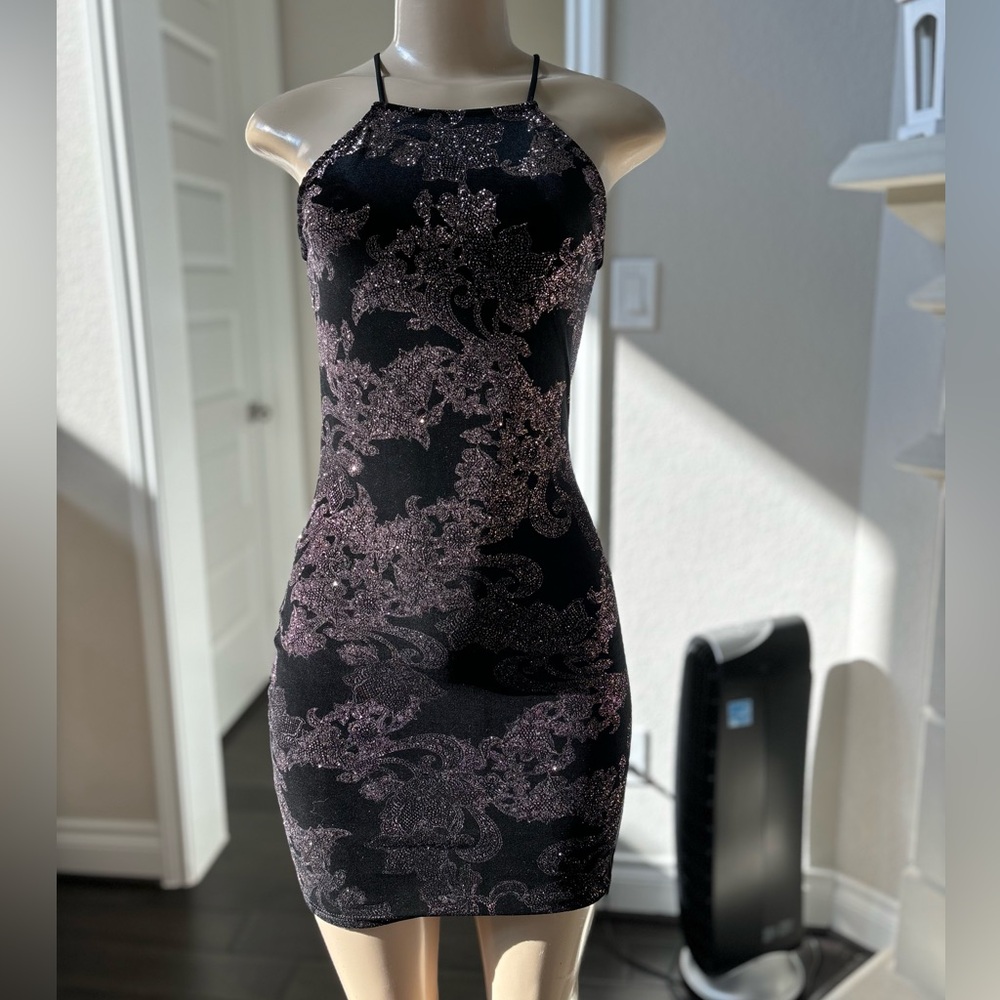 Sparkly black dress